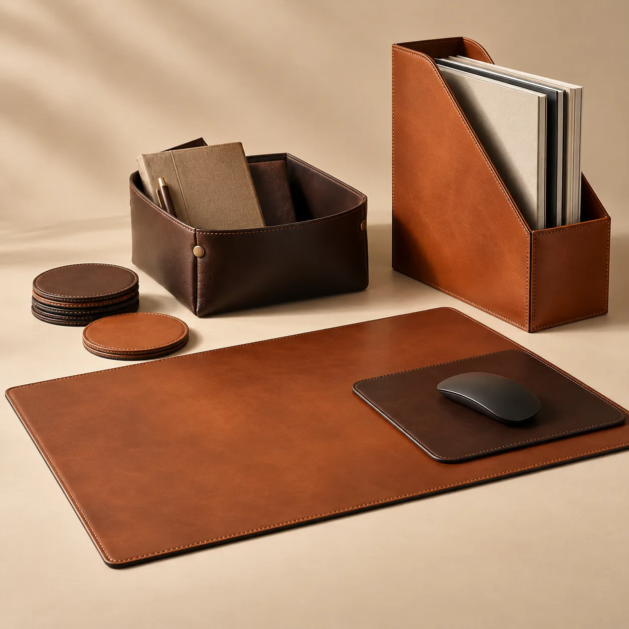 Illustrative home & office leather goods