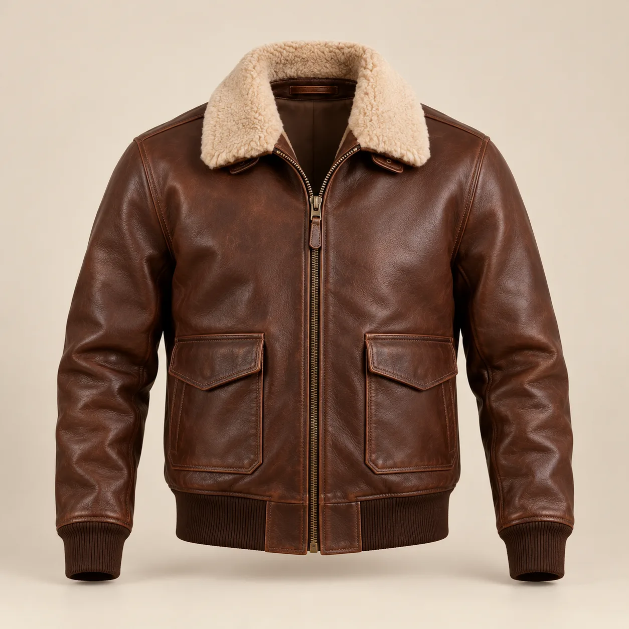 Aviator Leather Jacket concept product image