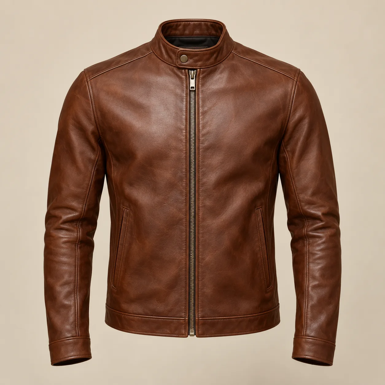 Cafe Racer Leather Jacket concept product image