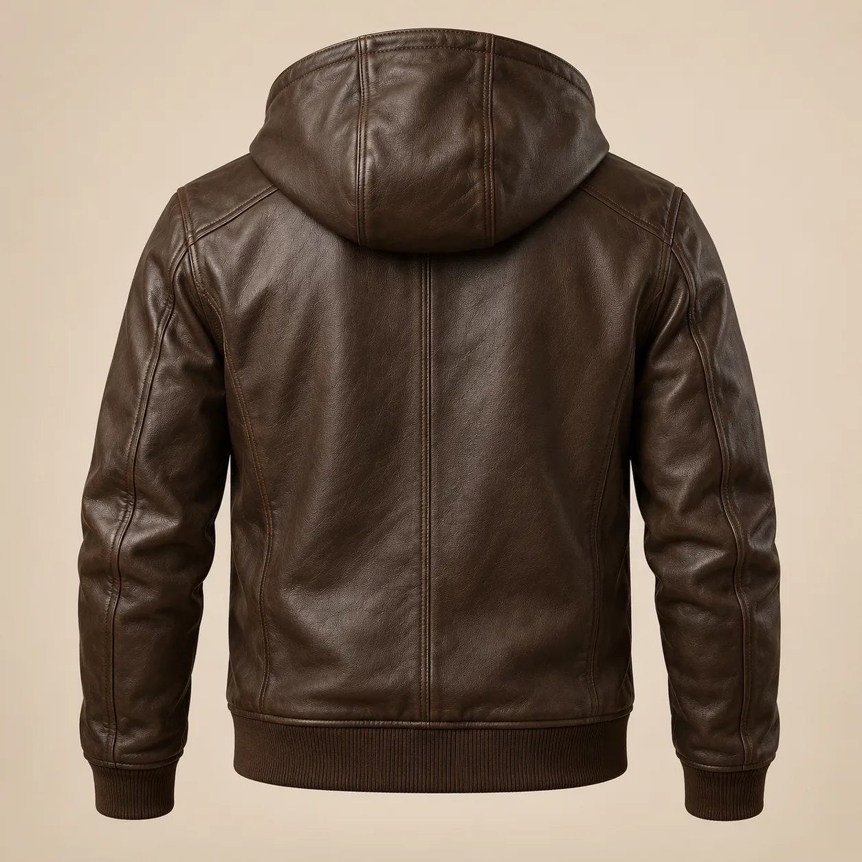 Hooded Leather Jacket concept product image — view 2