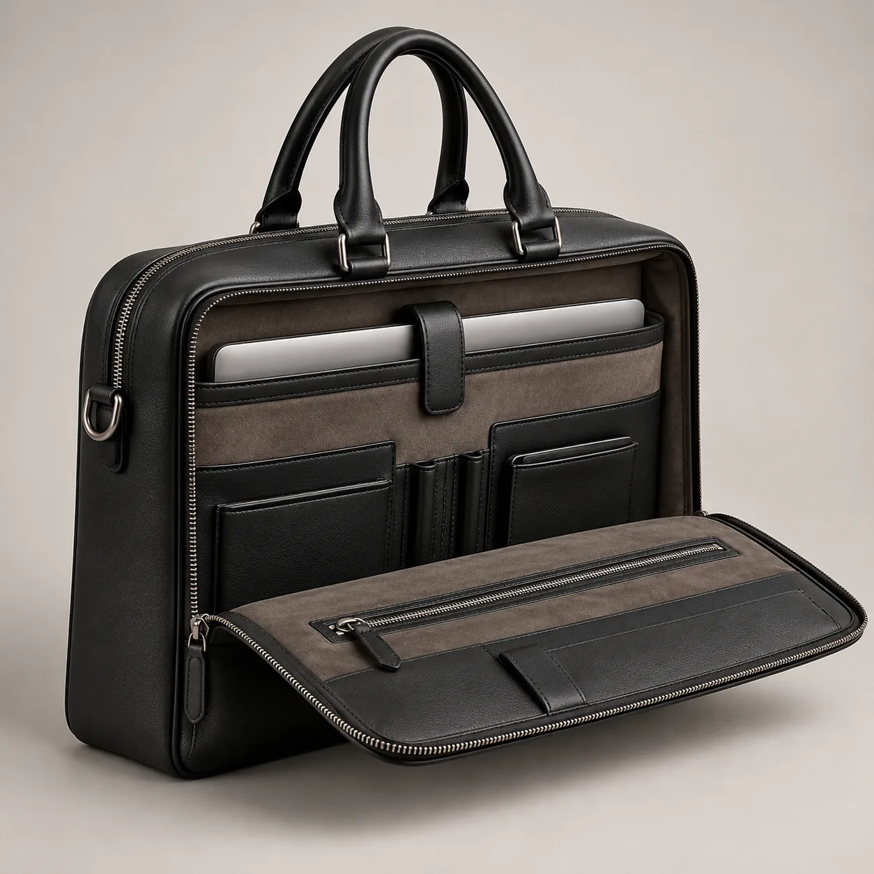 Leather Briefcase concept product image — view 3