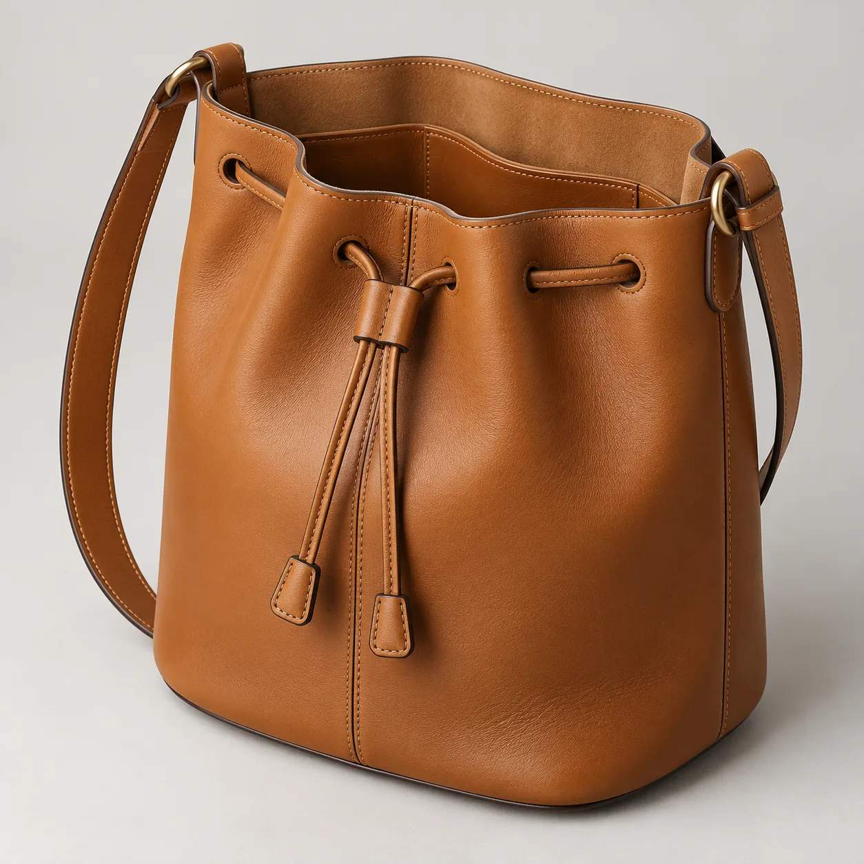 Leather Bucket Bag concept product image — view 3