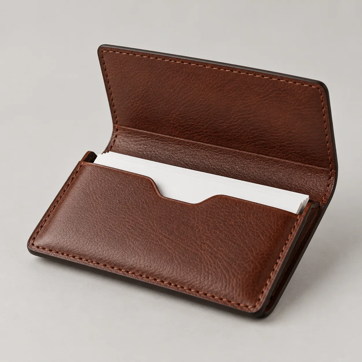Leather Business Card Holder concept product image — view 3