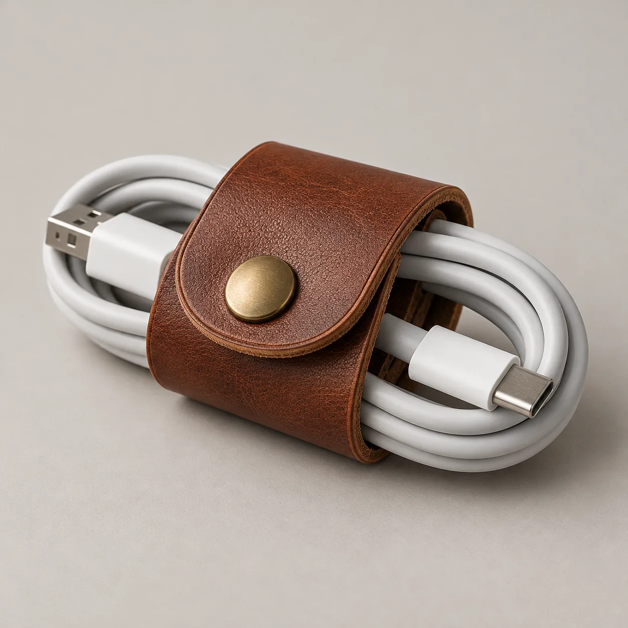 Leather Cable Organiser concept product image