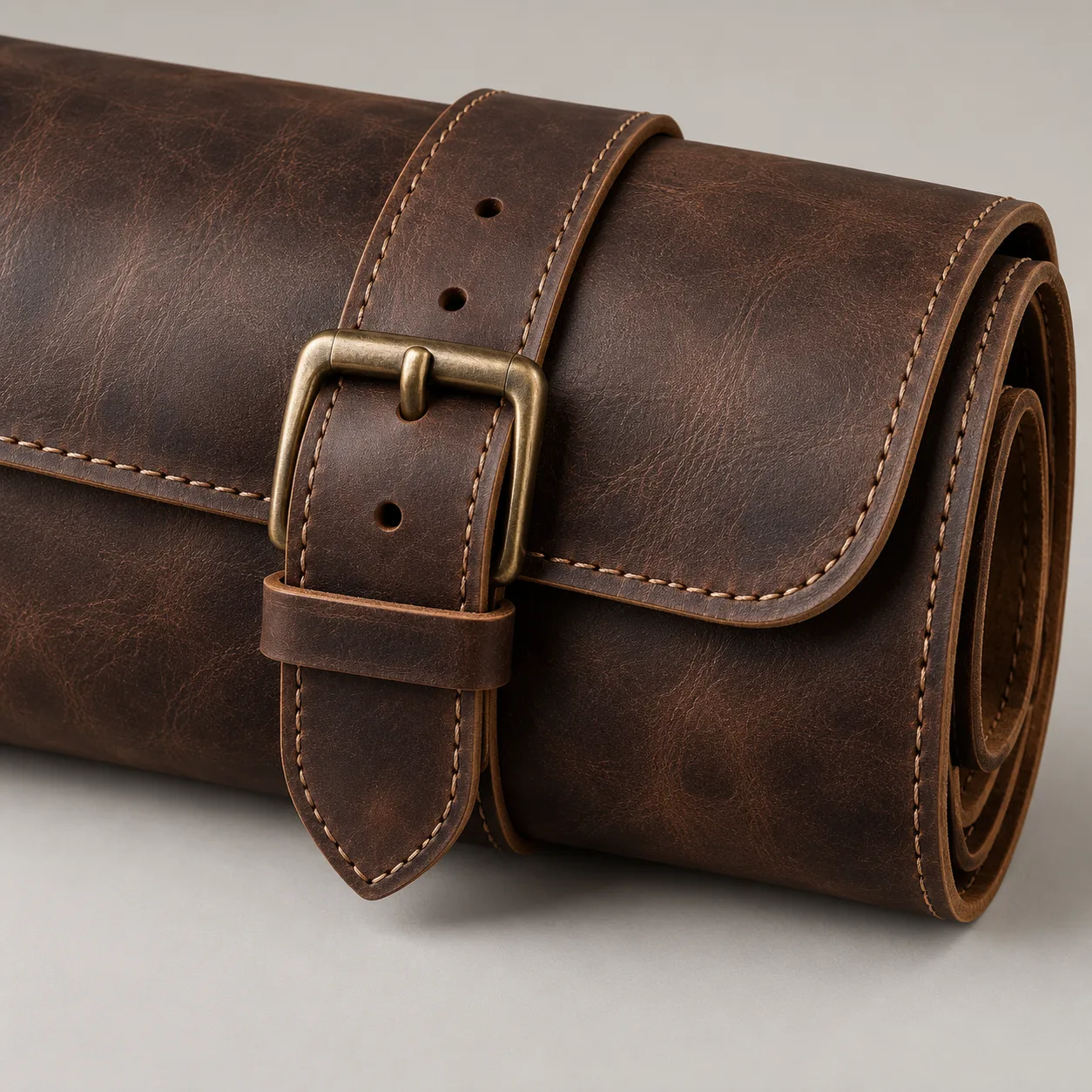Leather Chef Knife Roll concept product image — view 3
