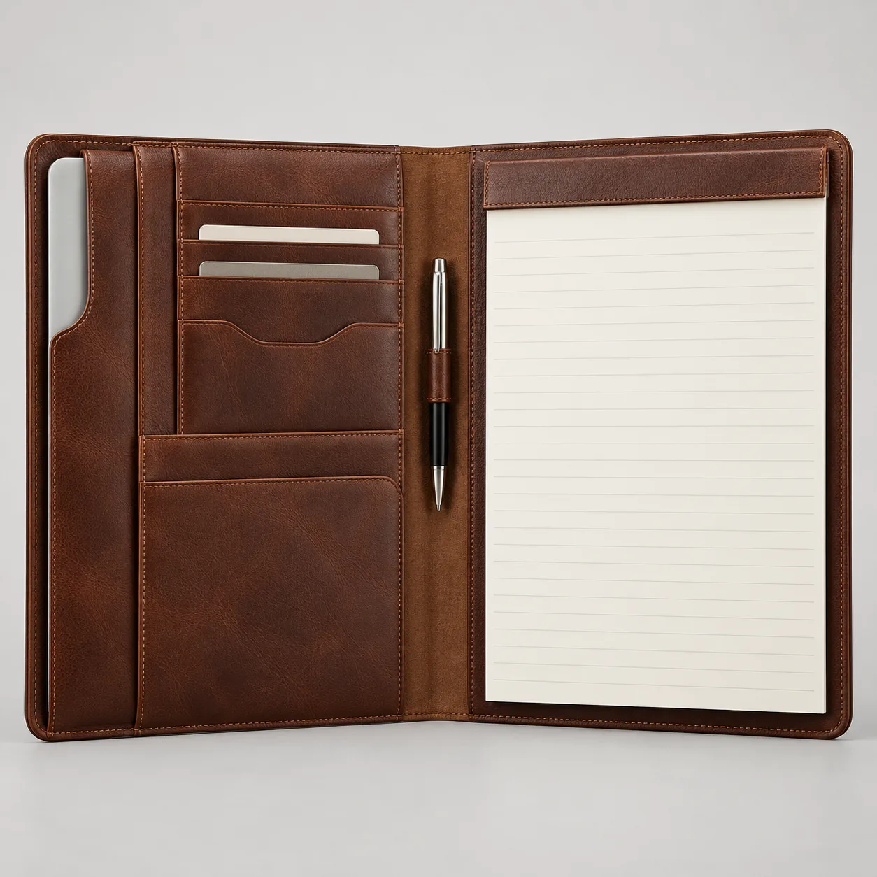 Leather Conference Folder concept product image — view 3