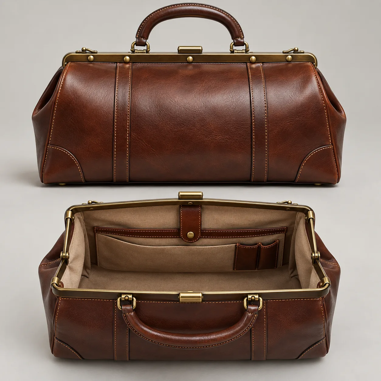 Leather Doctor Bag concept product image — view 3