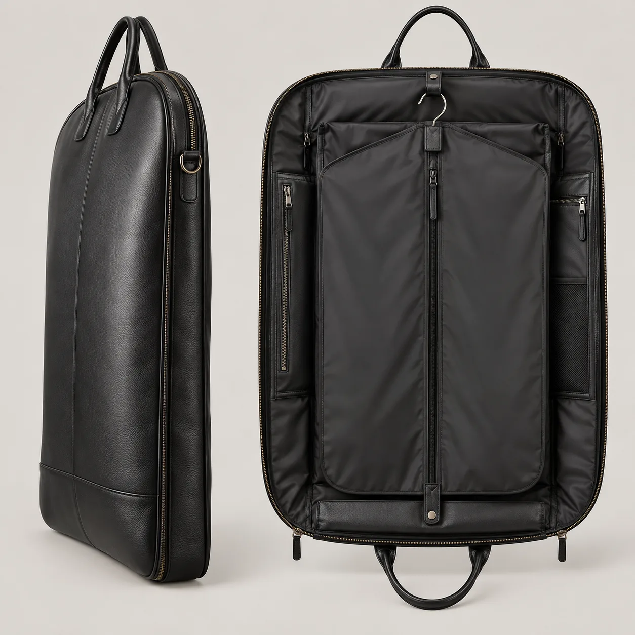 Leather Garment Bag concept product image — view 3