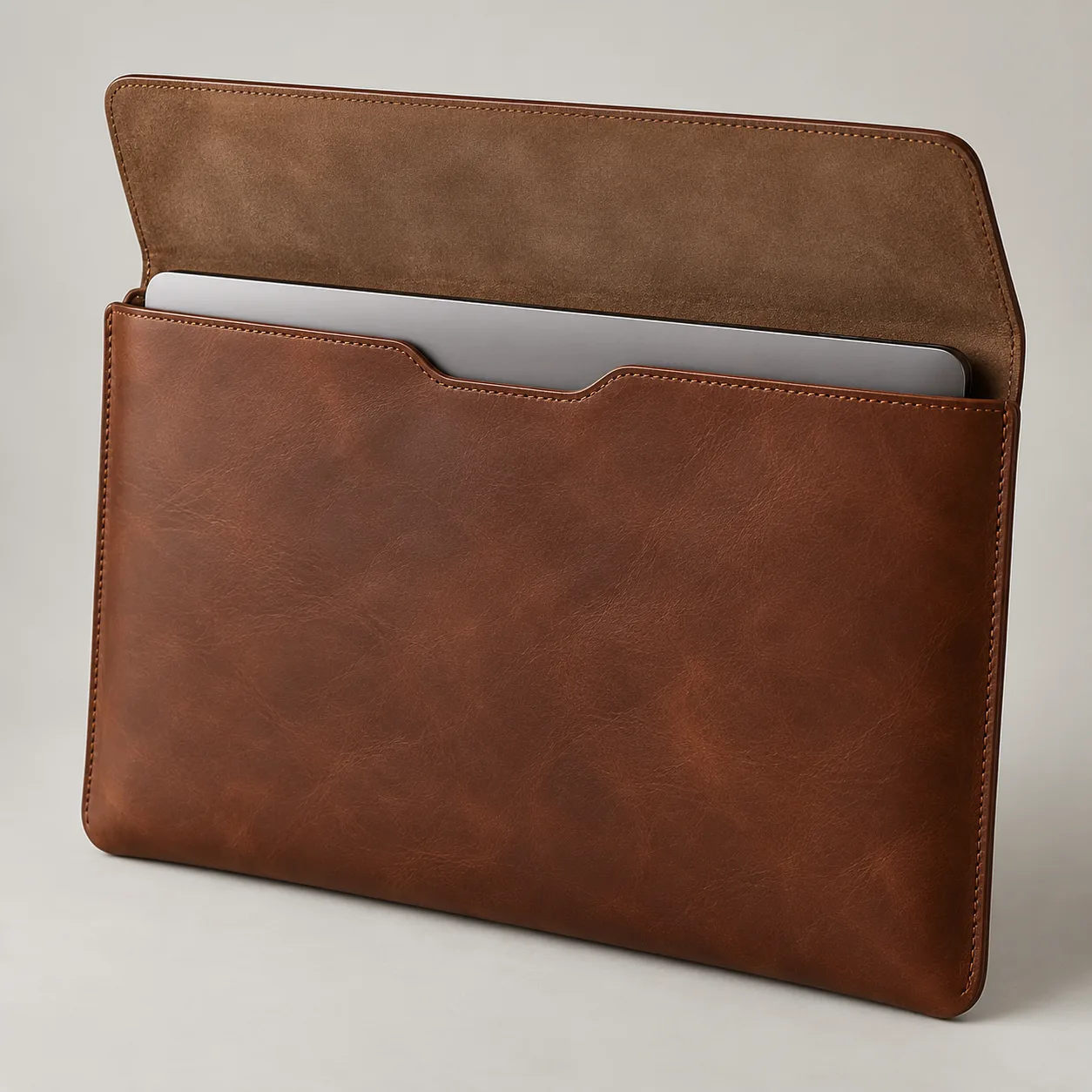 Leather Laptop Sleeve concept product image — view 3