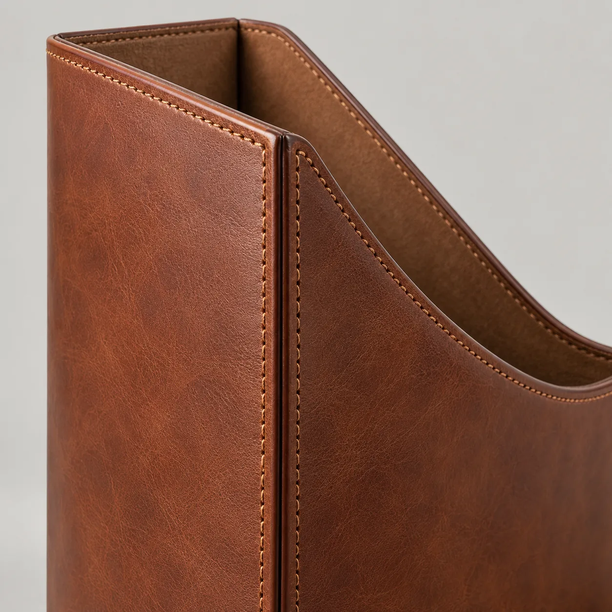 Leather Magazine Holder concept product image — view 3