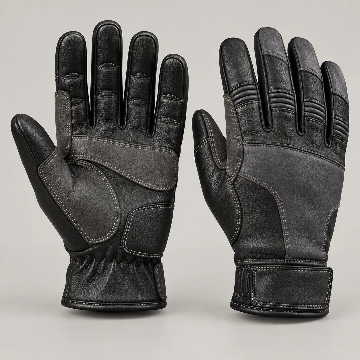 Leather Mechanic Gloves concept product image — view 3