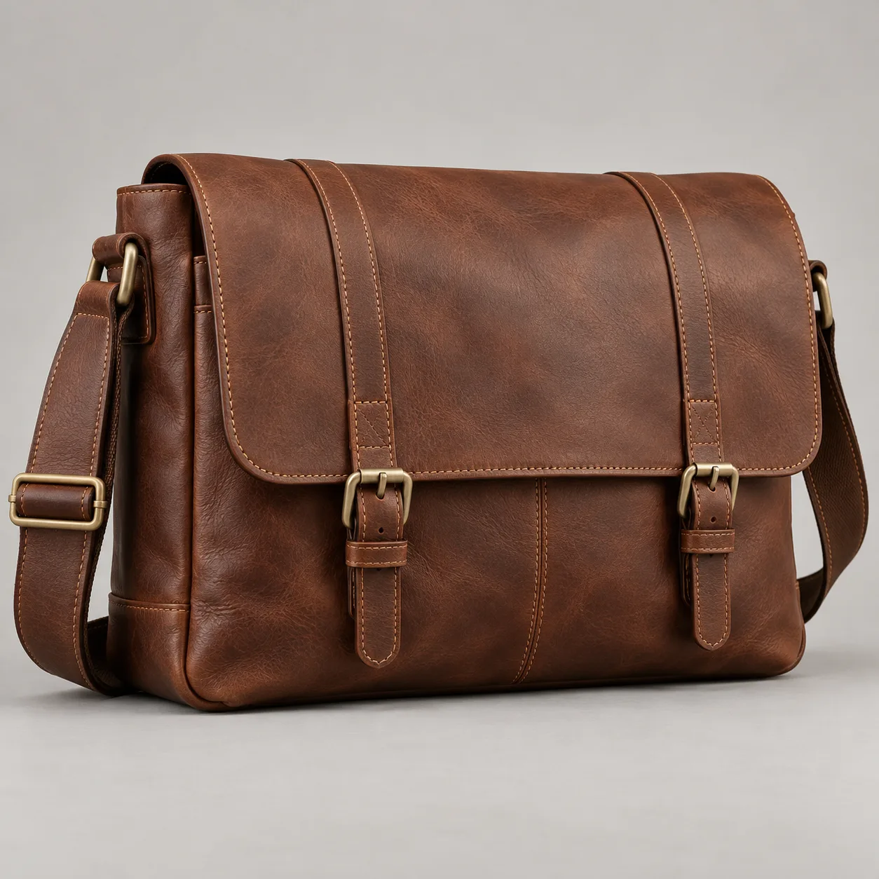 Leather Messenger Bag concept product image