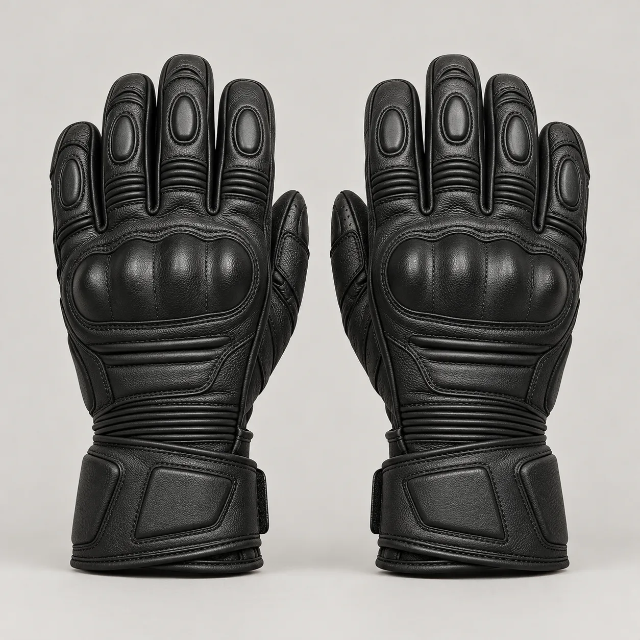 Leather Motorcycle Gloves concept product image — view 2