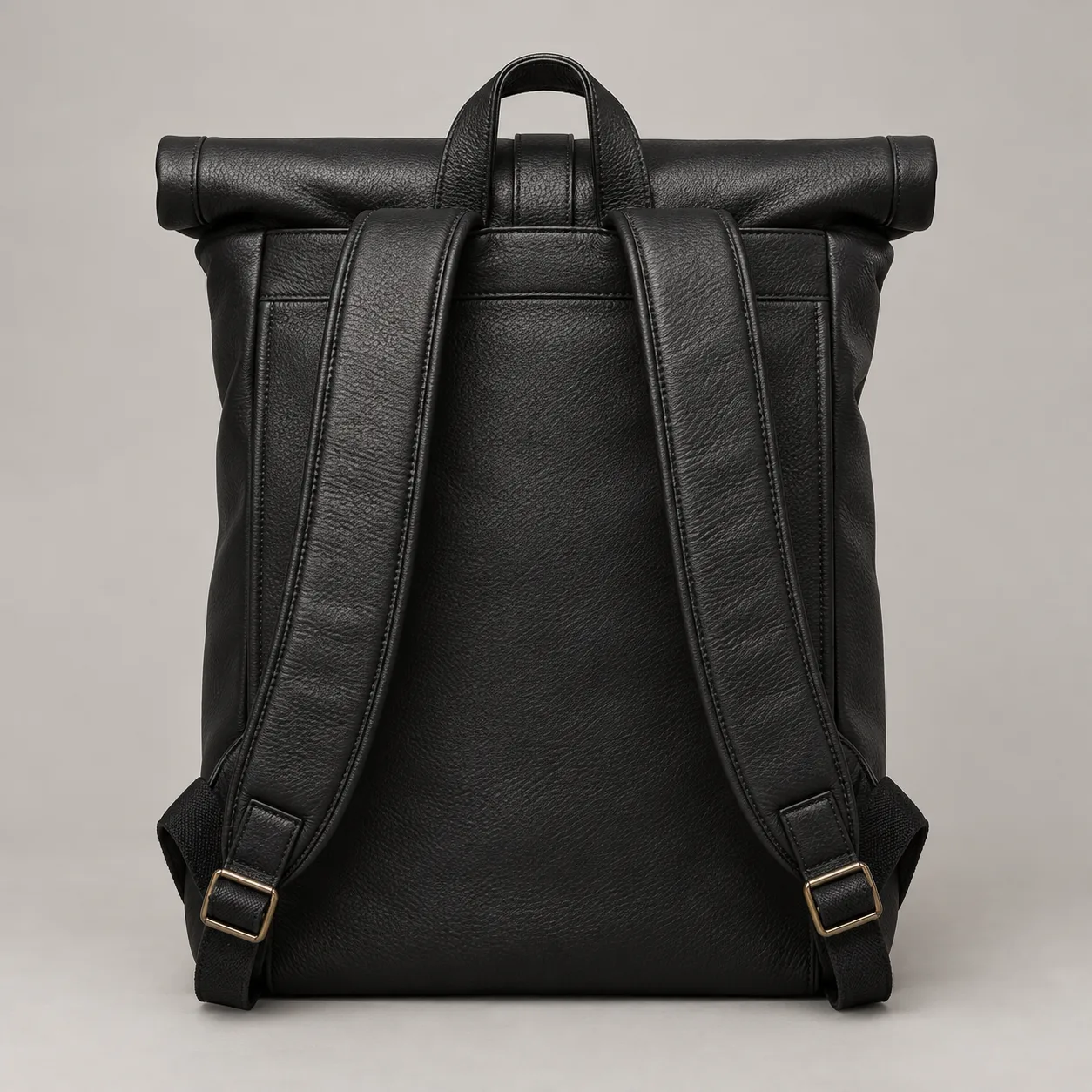 Leather Roll Top Backpack concept product image — view 2
