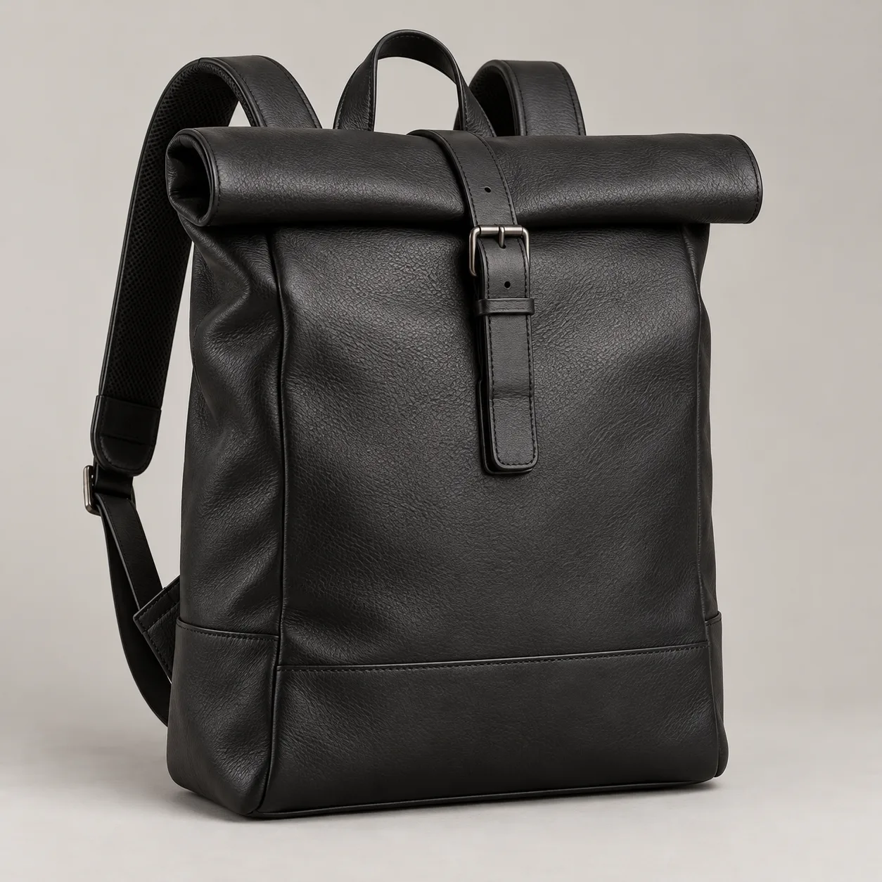 Leather Roll Top Backpack concept product image