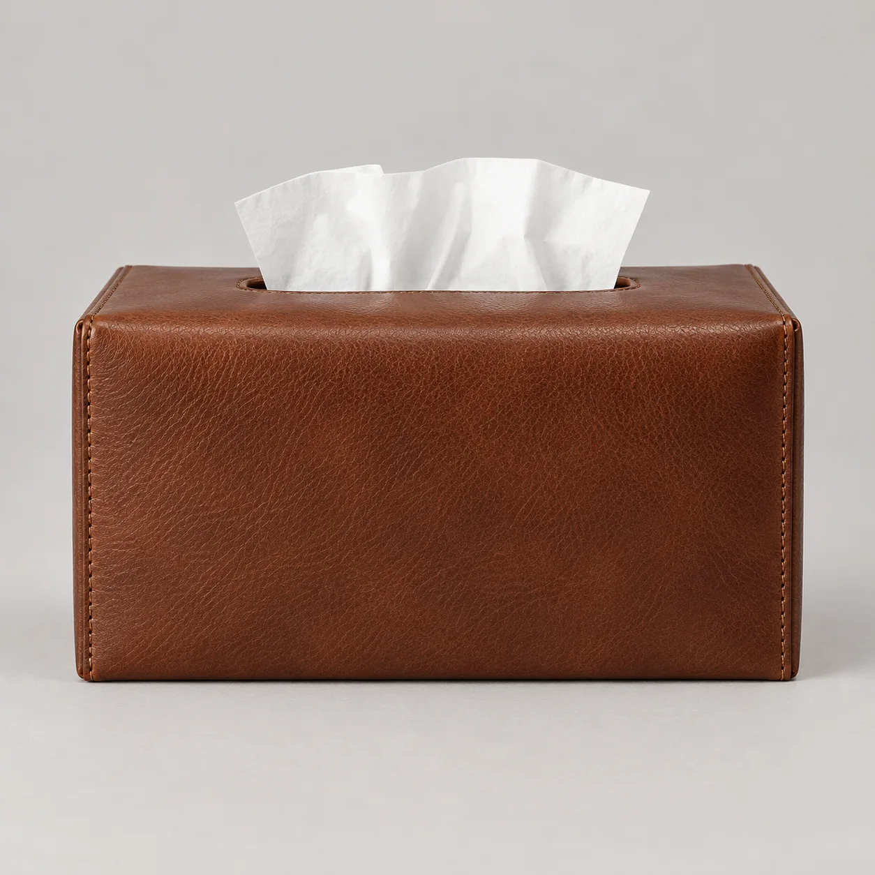 Leather Tissue Box Cover concept product image — view 2