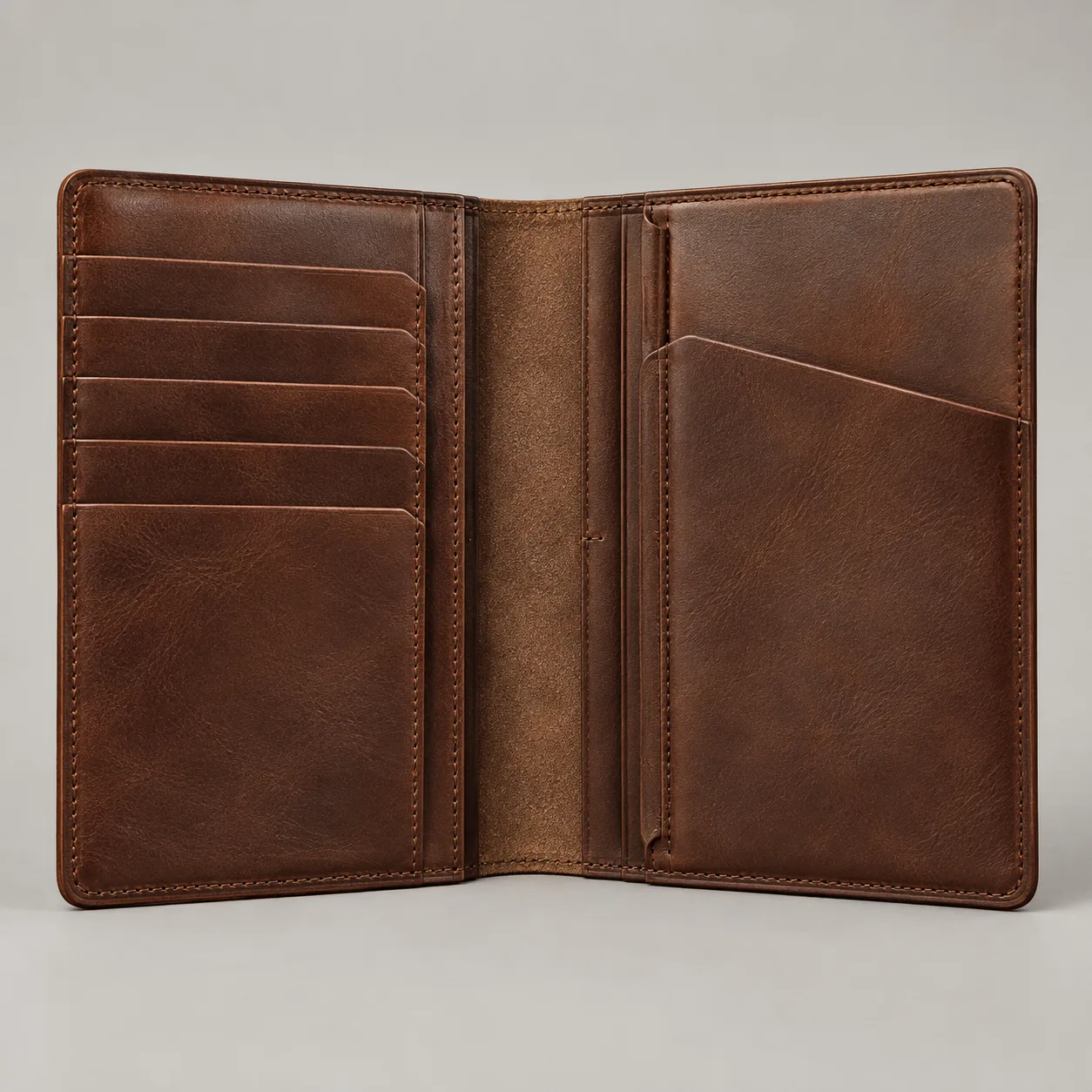 Leather Travel Wallet concept product image — view 3