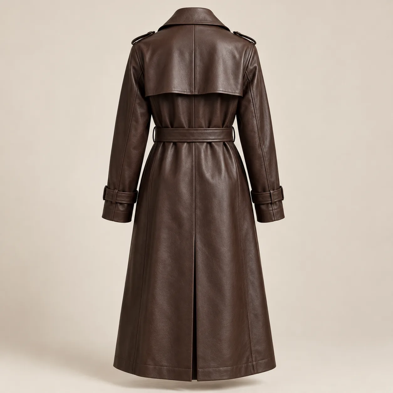 Leather Trench Coat concept product image — view 2