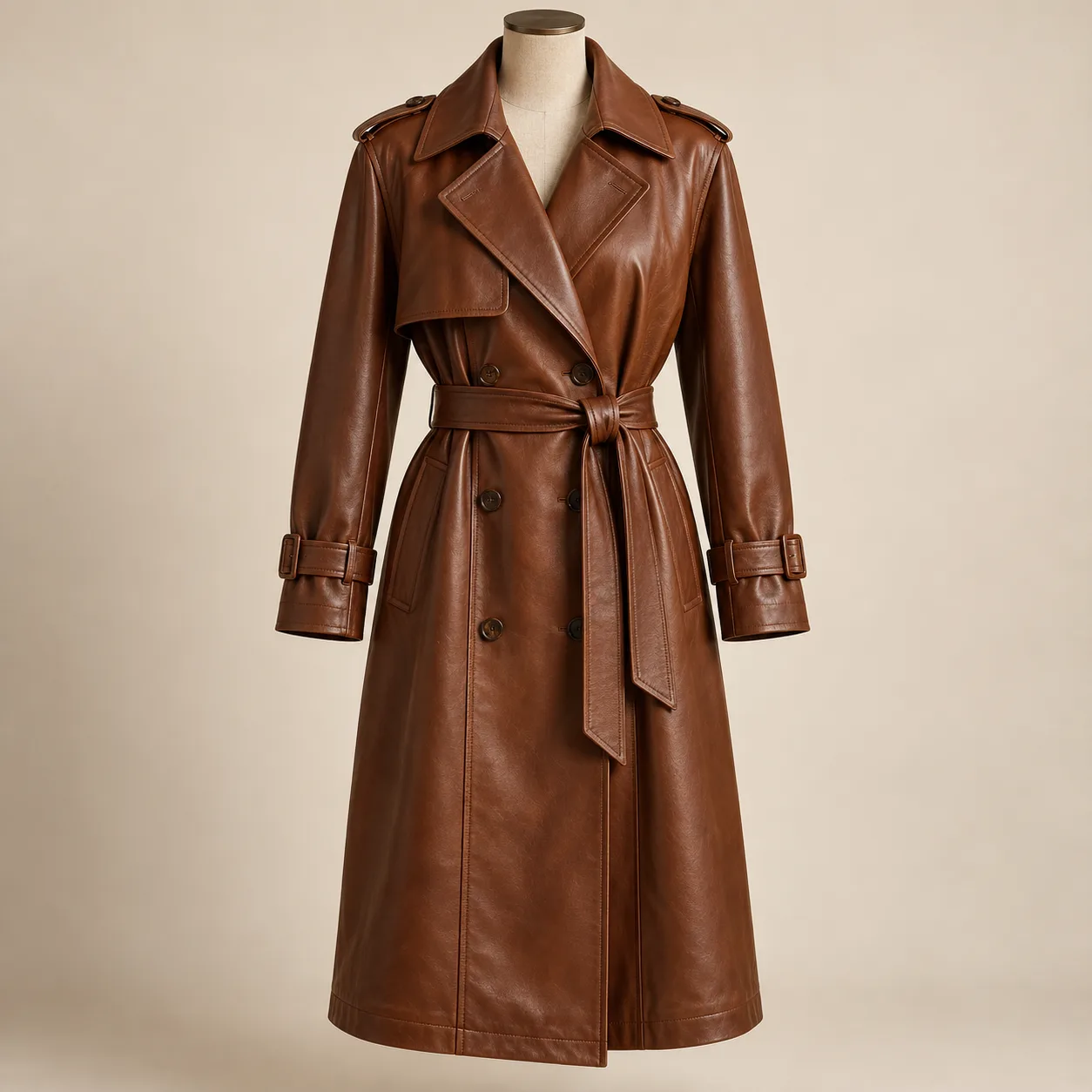 Leather Trench Coat concept product image