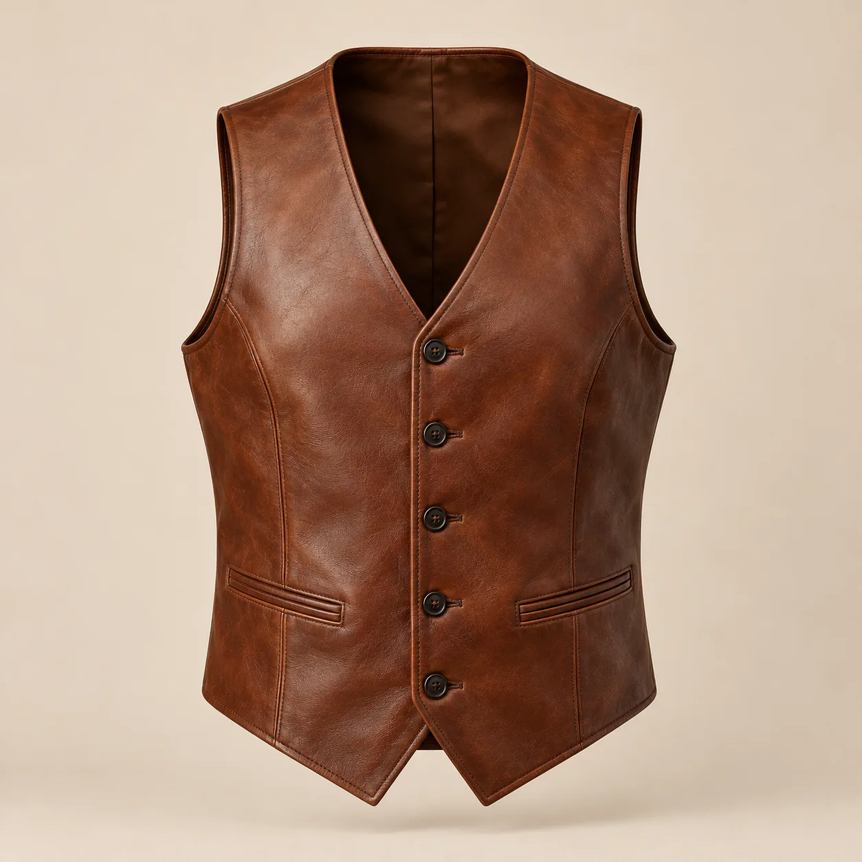 Leather Waistcoat concept product image