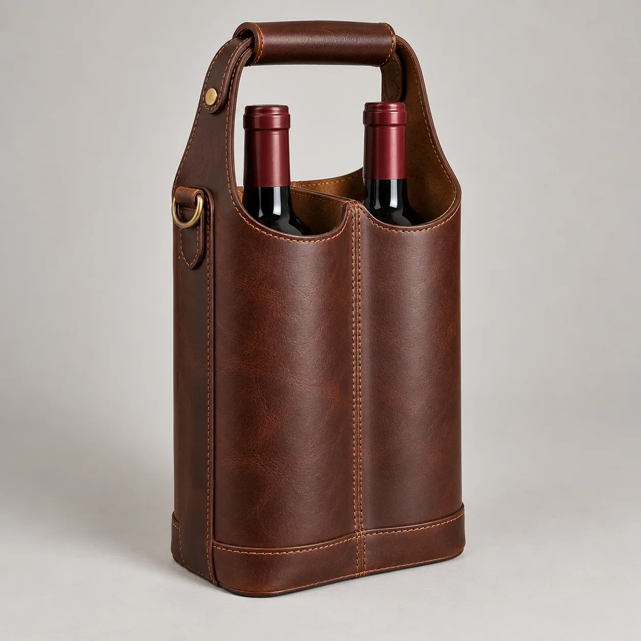 Leather Wine Carrier concept product image