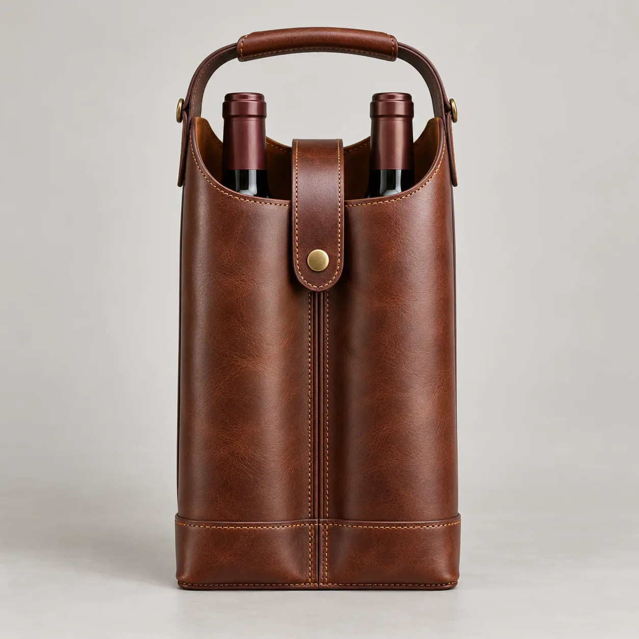Leather Wine Gift Carrier concept product image