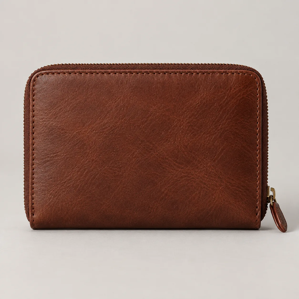 Leather Zip Around Wallet concept product image — view 2