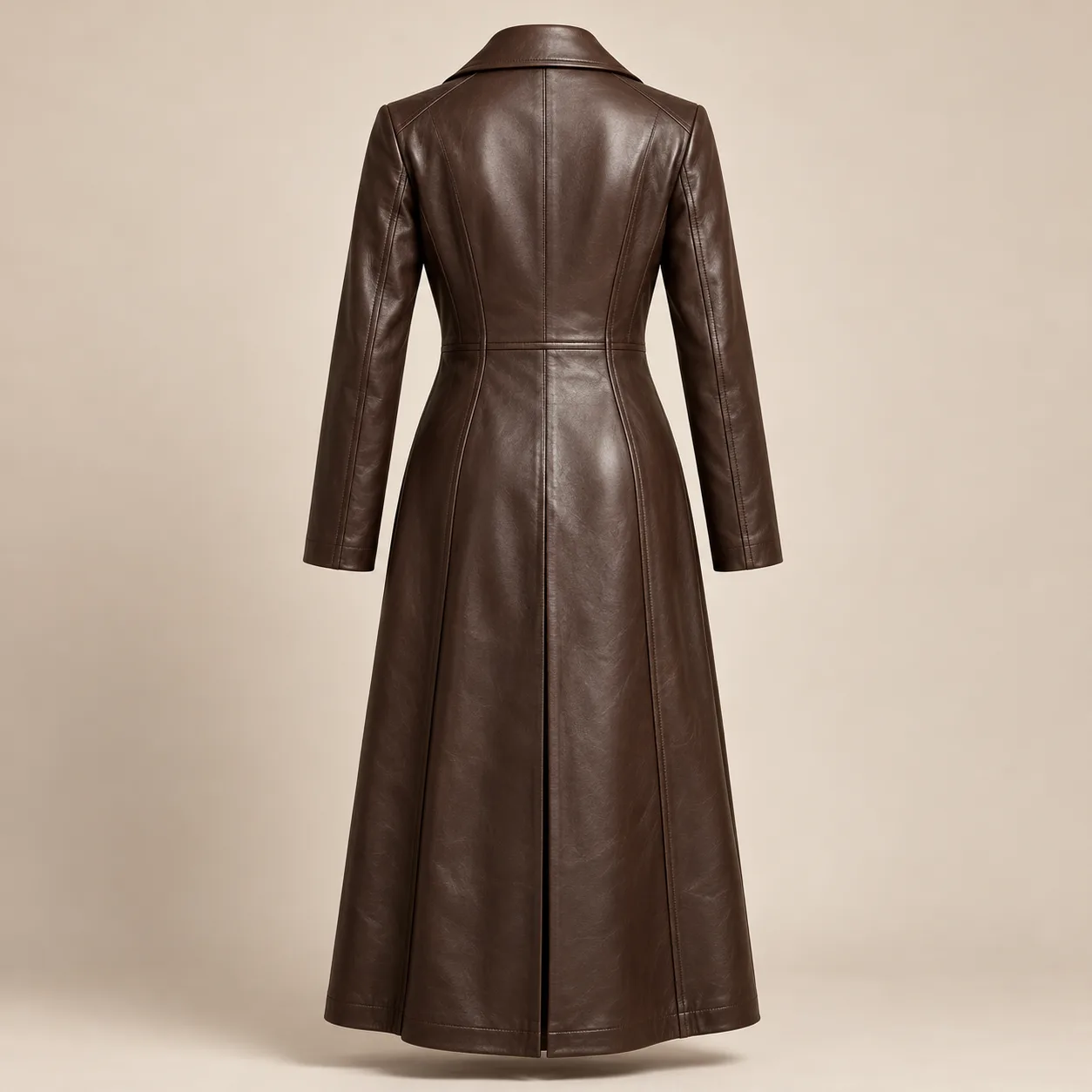 Long Leather Coat concept product image — view 2