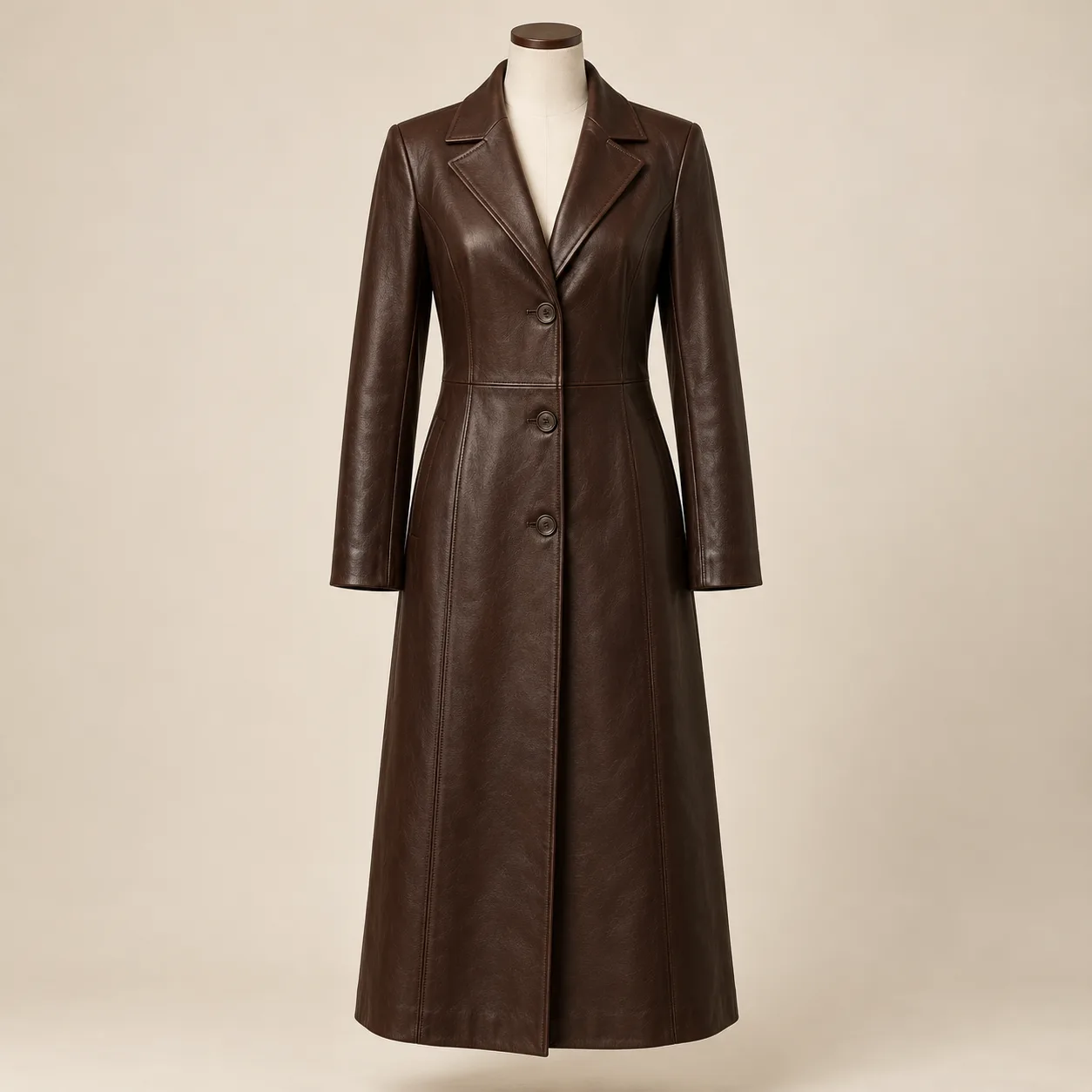 Long Leather Coat concept product image