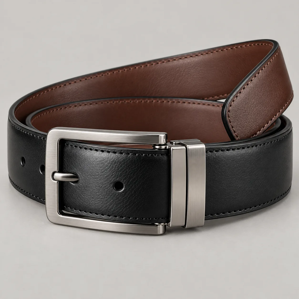 Reversible Leather Belt concept product image — view 3