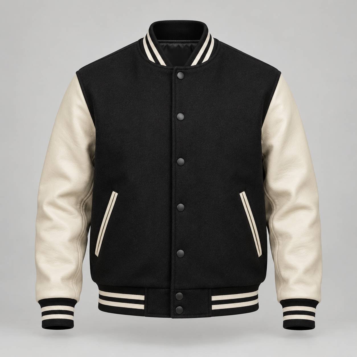Blank varsity jacket